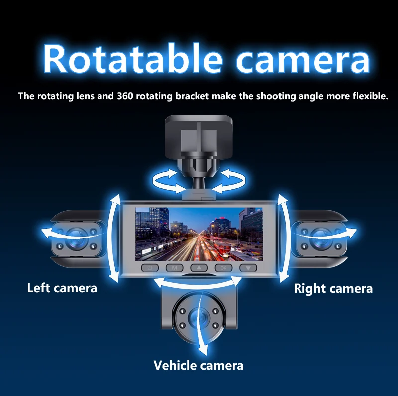 Five Camera Driving Recorder, 1080P High-definition Night Vision, Mobile App For… — image 2