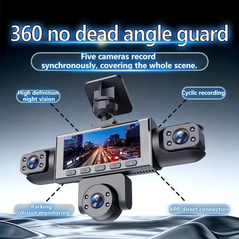 Five Camera Driving Recorder, 1080P High-definition Night Vision, Mobile App For… — image 8