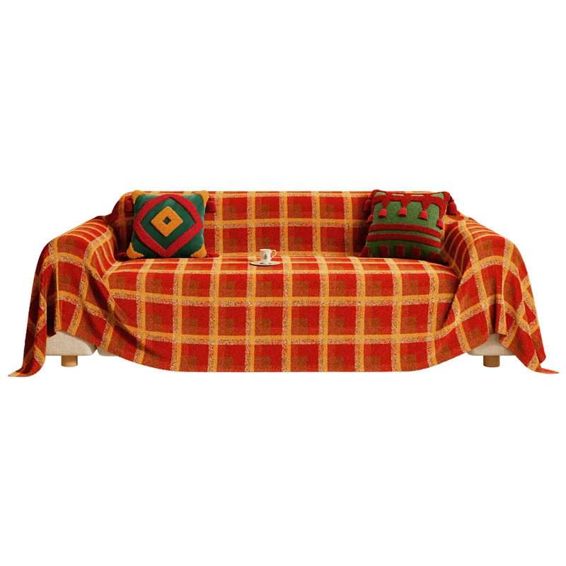 Flannel Sofa Cover Towel Blanket Cushion — image 4