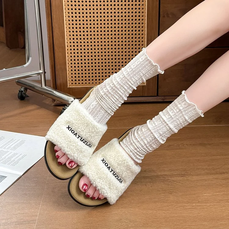 Flat Bottomed Comfortable Cotton Mop, Retro Autumn And Winter One Line Versatile For… — image 5
