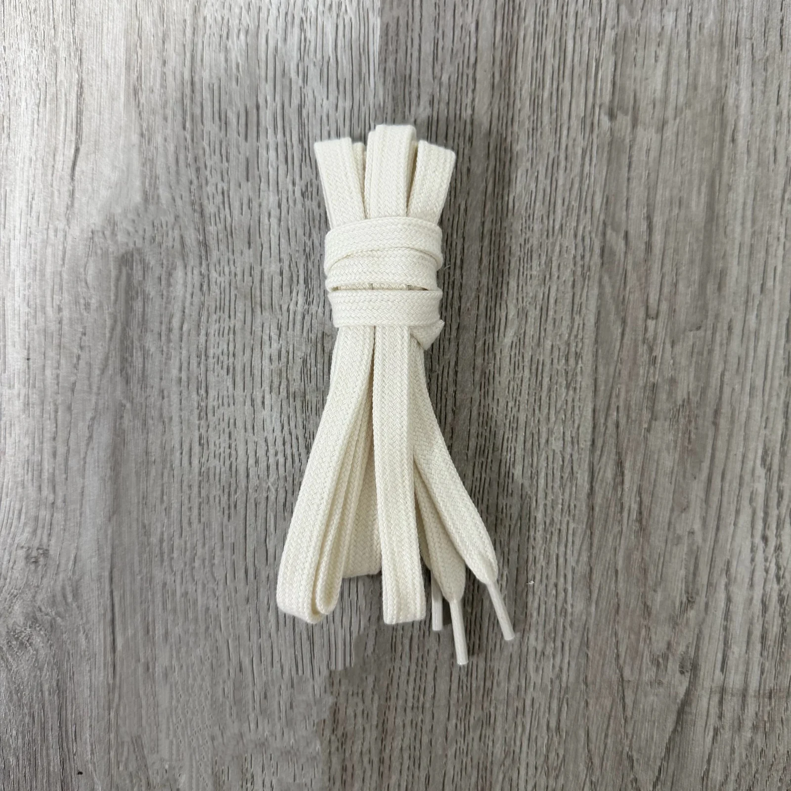 Flat Solid-color Cotton Shoelaces — image 4