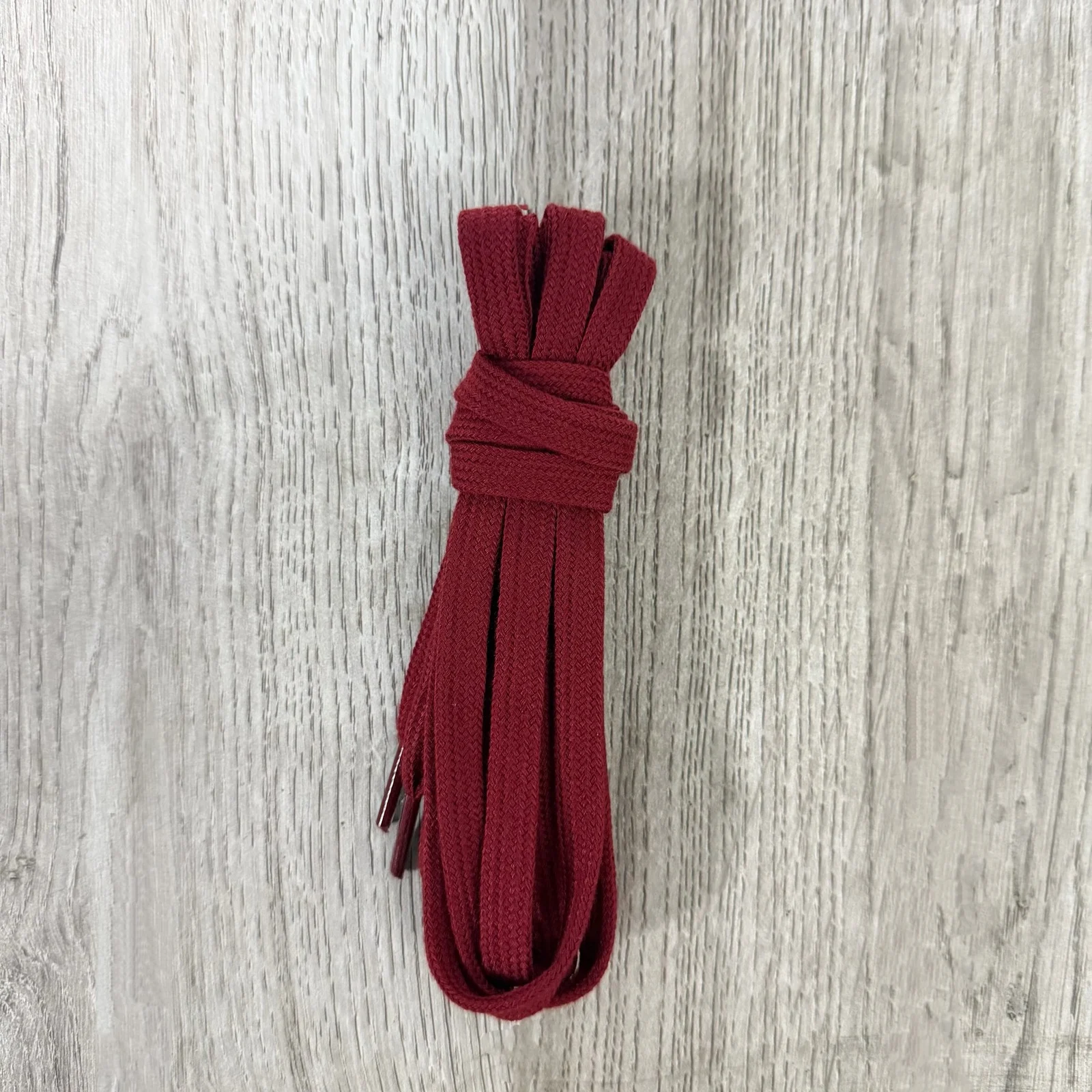 Flat Solid-color Cotton Shoelaces — image 3
