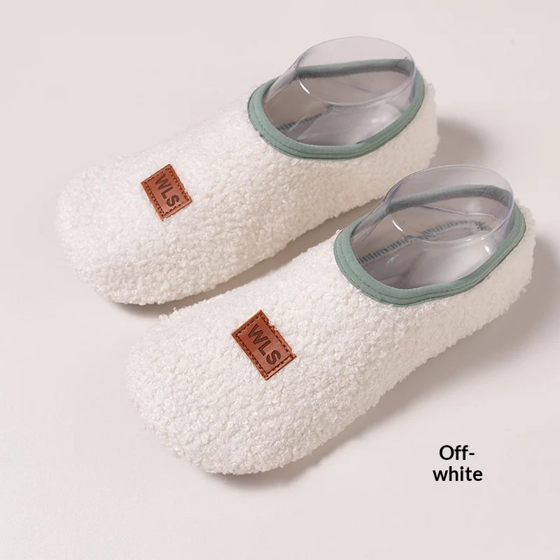 Fleece-lined Floor Socks Non-slip Soft-soled Indoor Shoes And — image 4