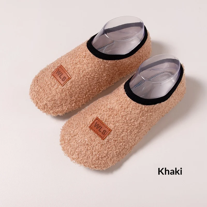 Fleece-lined Floor Socks Non-slip Soft-soled Indoor Shoes And — image 5