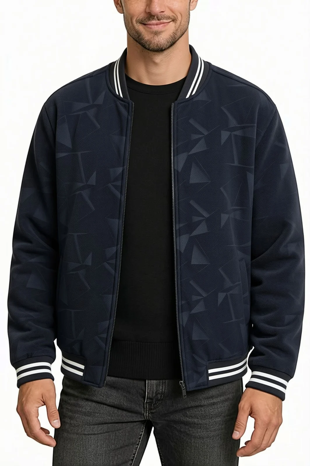 Fleece-lined Jacket Men's Hooded Sweatshirt — image 6