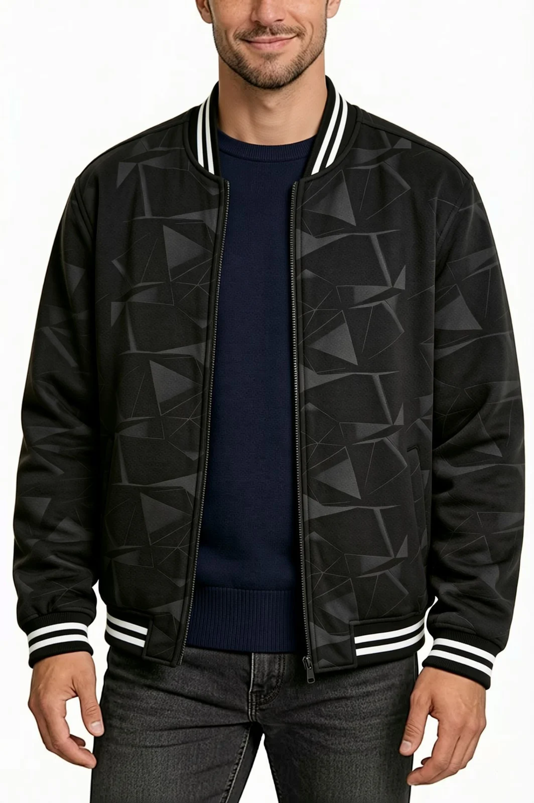 Fleece-lined Jacket Men's Hooded Sweatshirt — image 5