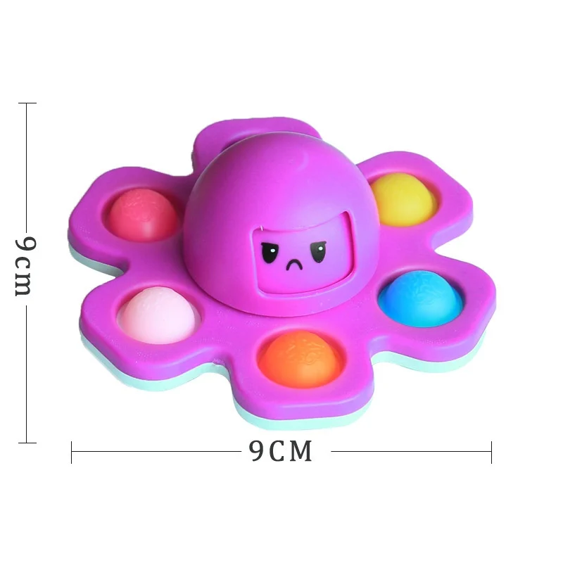 Flip-and-change Octopus Bubble Stress-relief Creative Toy — image 4