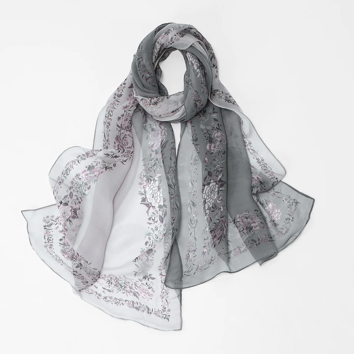 Floral Elegant Versatile Womens Fashionable Outer Shawl — image 5