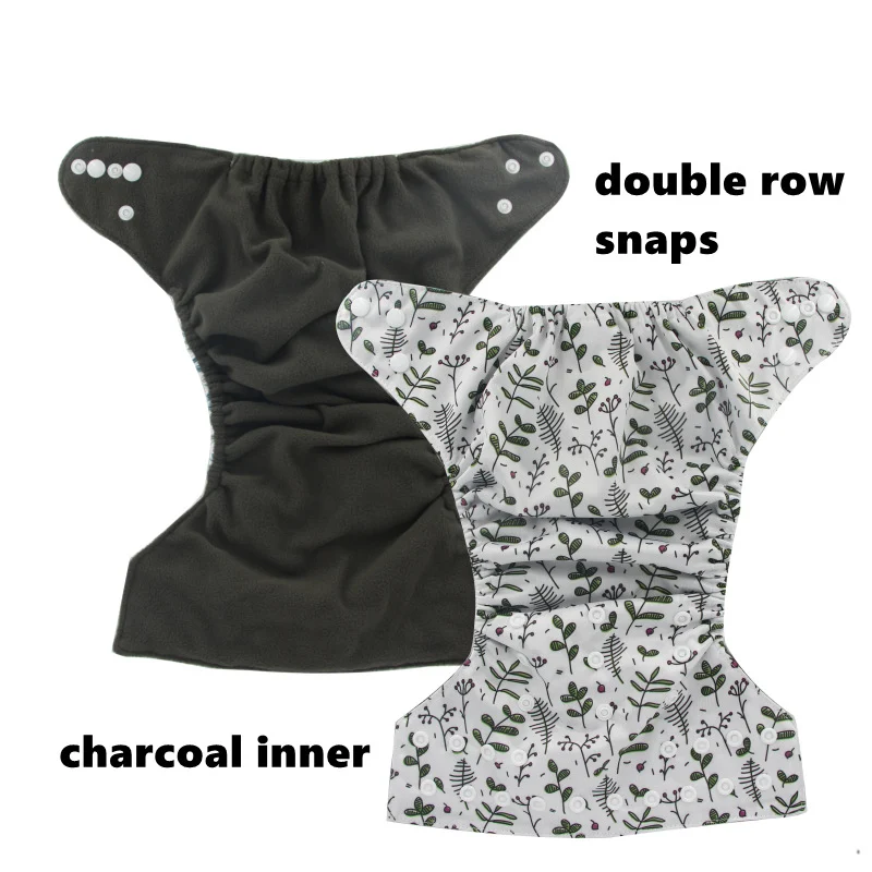 Floral Patterned Breathable Leak-proof Baby Diaper Covers Washable Cloth Diapers — image 4