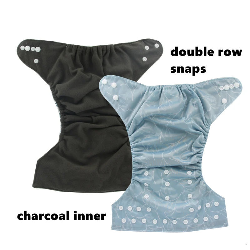 Floral Patterned Breathable Leak-proof Baby Diaper Covers Washable Cloth Diapers — image 3