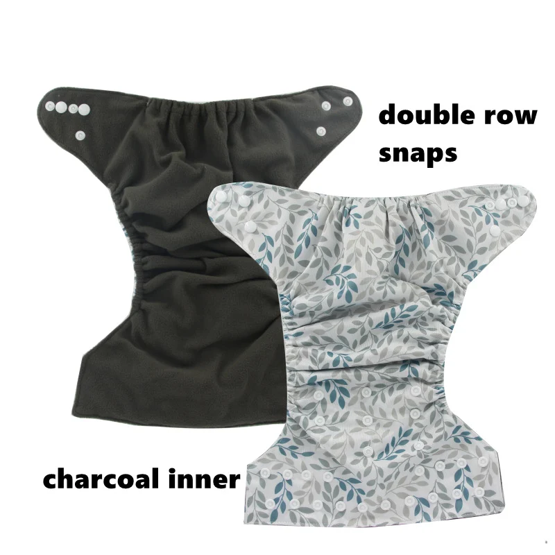 Floral Patterned Breathable Leak-proof Baby Diaper Covers Washable Cloth Diapers — image 2