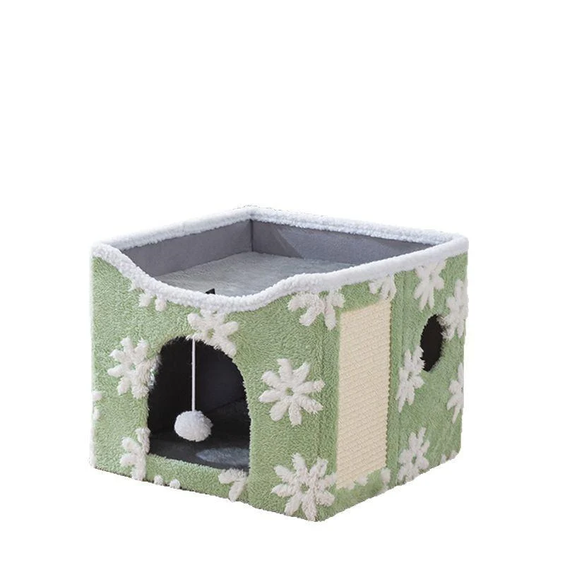 Foldable Cat Bed With Soft Plush For Warmth — image 7