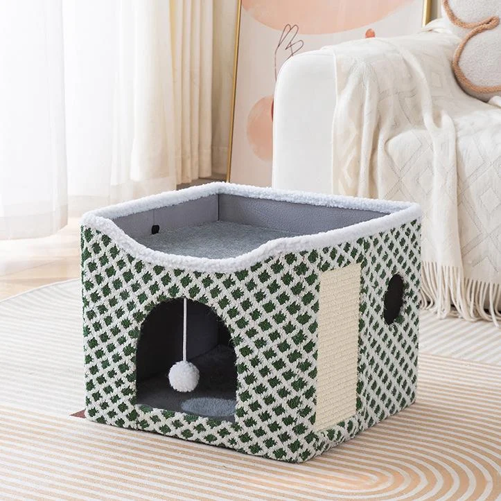 Foldable Cat Bed With Soft Plush For Warmth — image 6