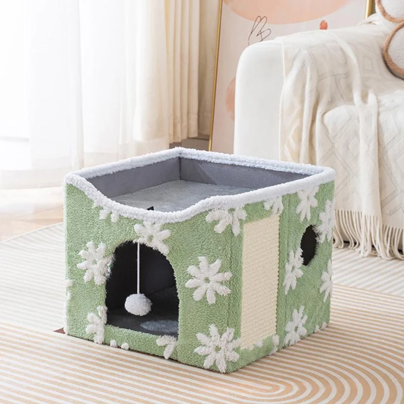 Foldable Cat Bed With Soft Plush For Warmth — image 3