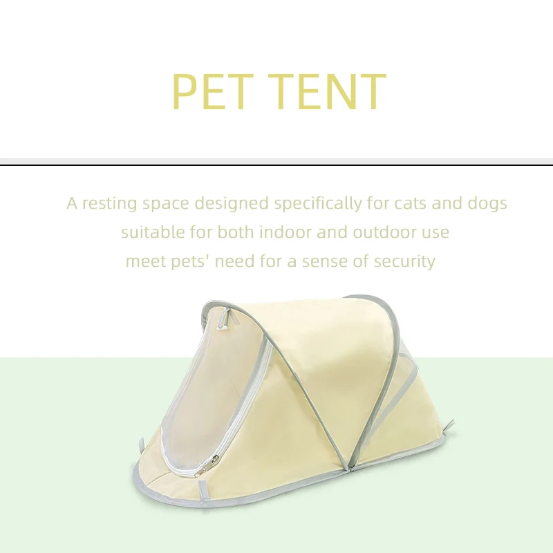 Folding Pet Tent, Lightweight And Portable, Puppy Kitten Indoor Outdoor Camping Style,… — image 4