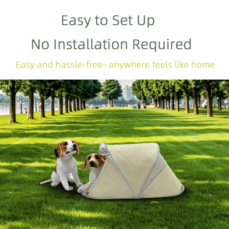 Folding Pet Tent, Lightweight And Portable, Puppy Kitten Indoor Outdoor Camping Style,… — image 8