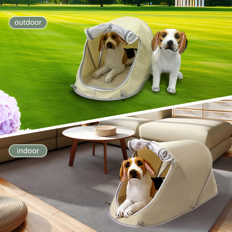 Folding Pet Tent, Lightweight And Portable, Puppy Kitten Indoor Outdoor Camping Style,… — image 5
