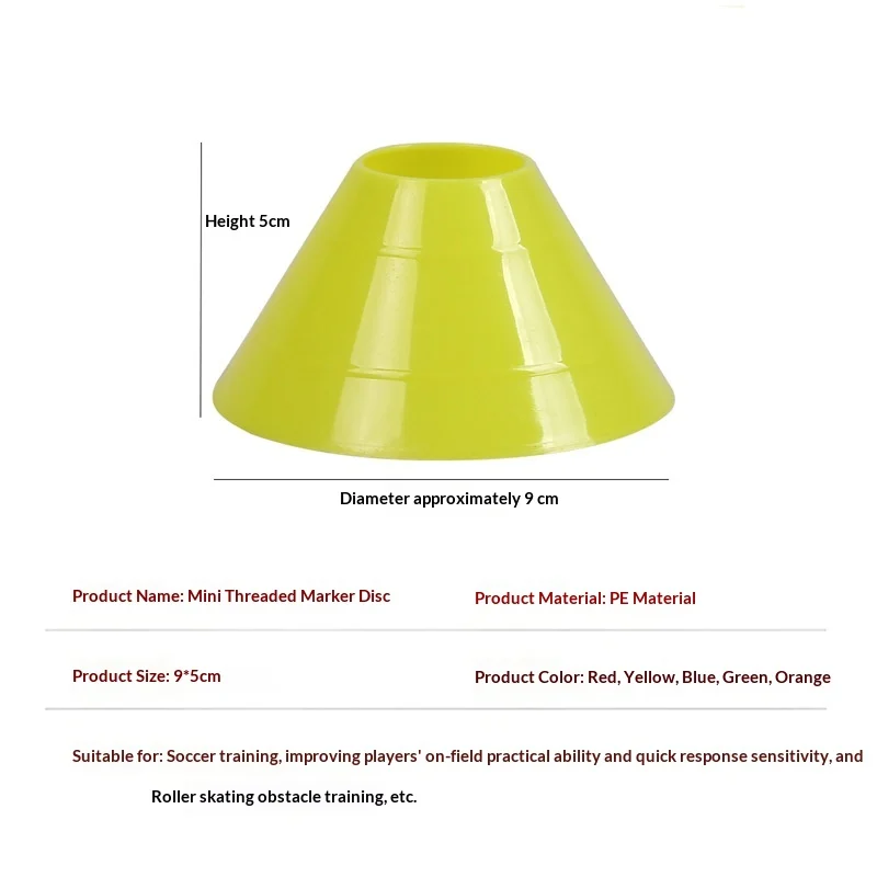 Football Training Marker Disc, Mini Obstacle Triangle Cone, Kidsren's Game Toy Disc — image 7