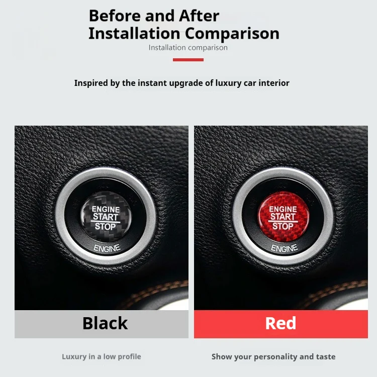 For Dodge Challenger Car Carbon Fiber Ignition Decorative Stickers — image 3