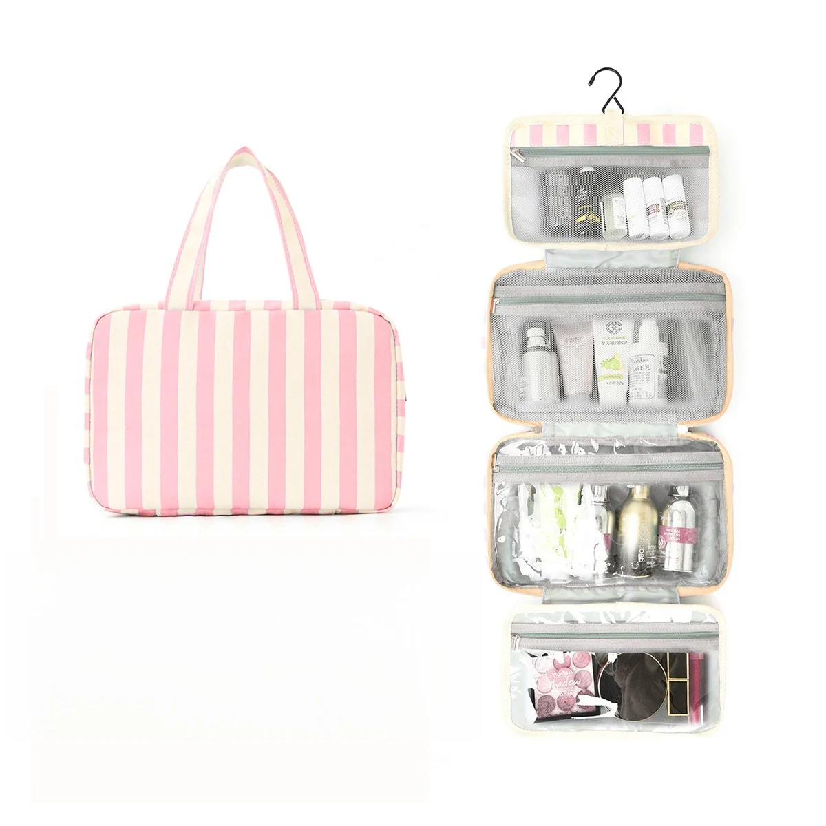 Four-fold Portable Striped Large-capacity Organizer With Dry-wet Separation — image 2