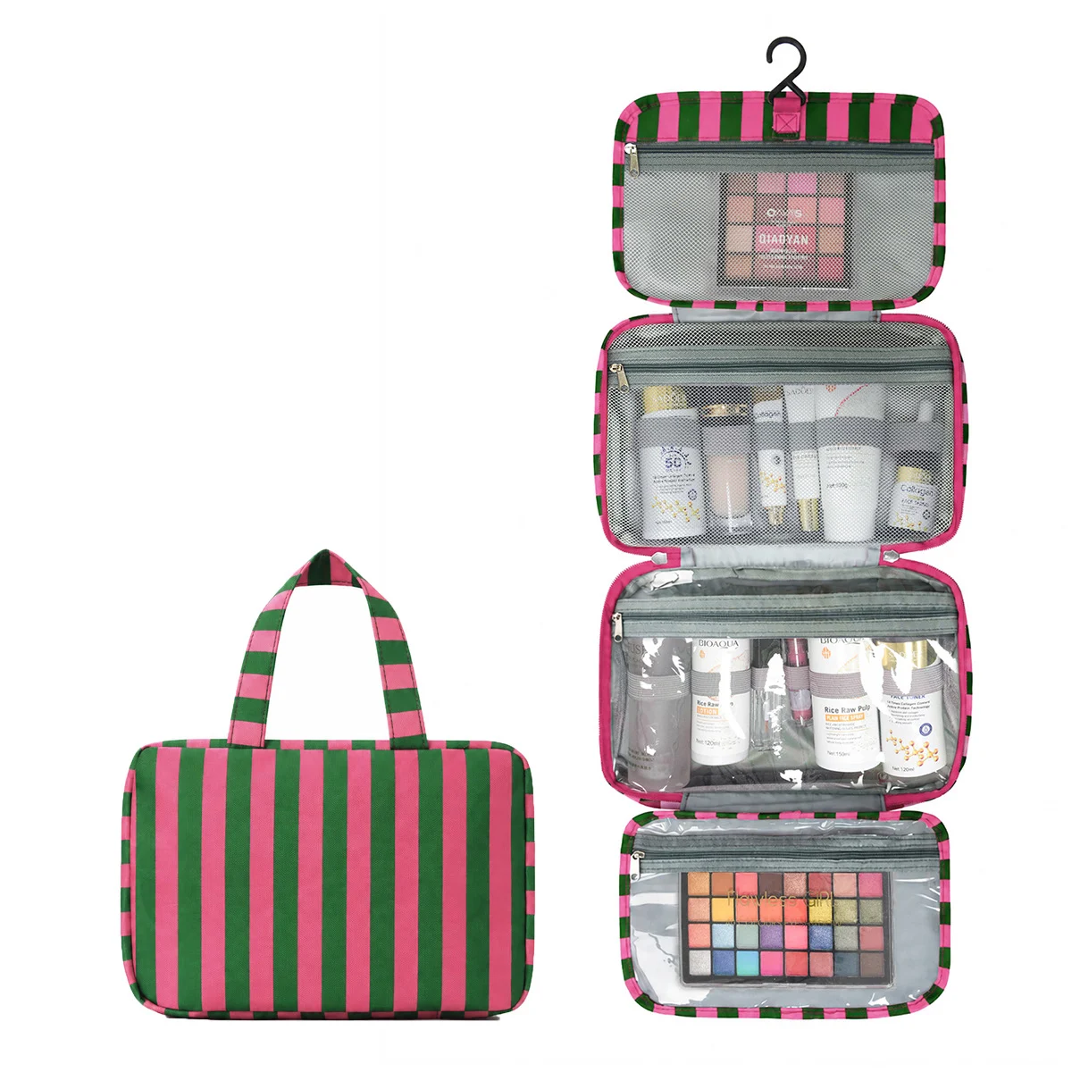 Four-fold Portable Striped Large-capacity Organizer With Dry-wet Separation — image 5