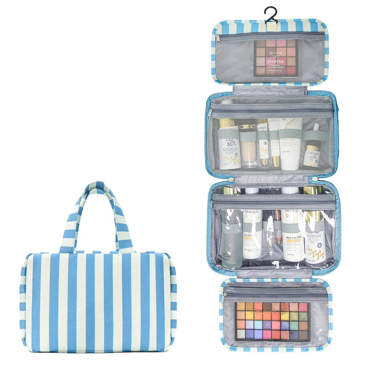 Four-fold Portable Striped Large-capacity Organizer With Dry-wet Separation — image 10