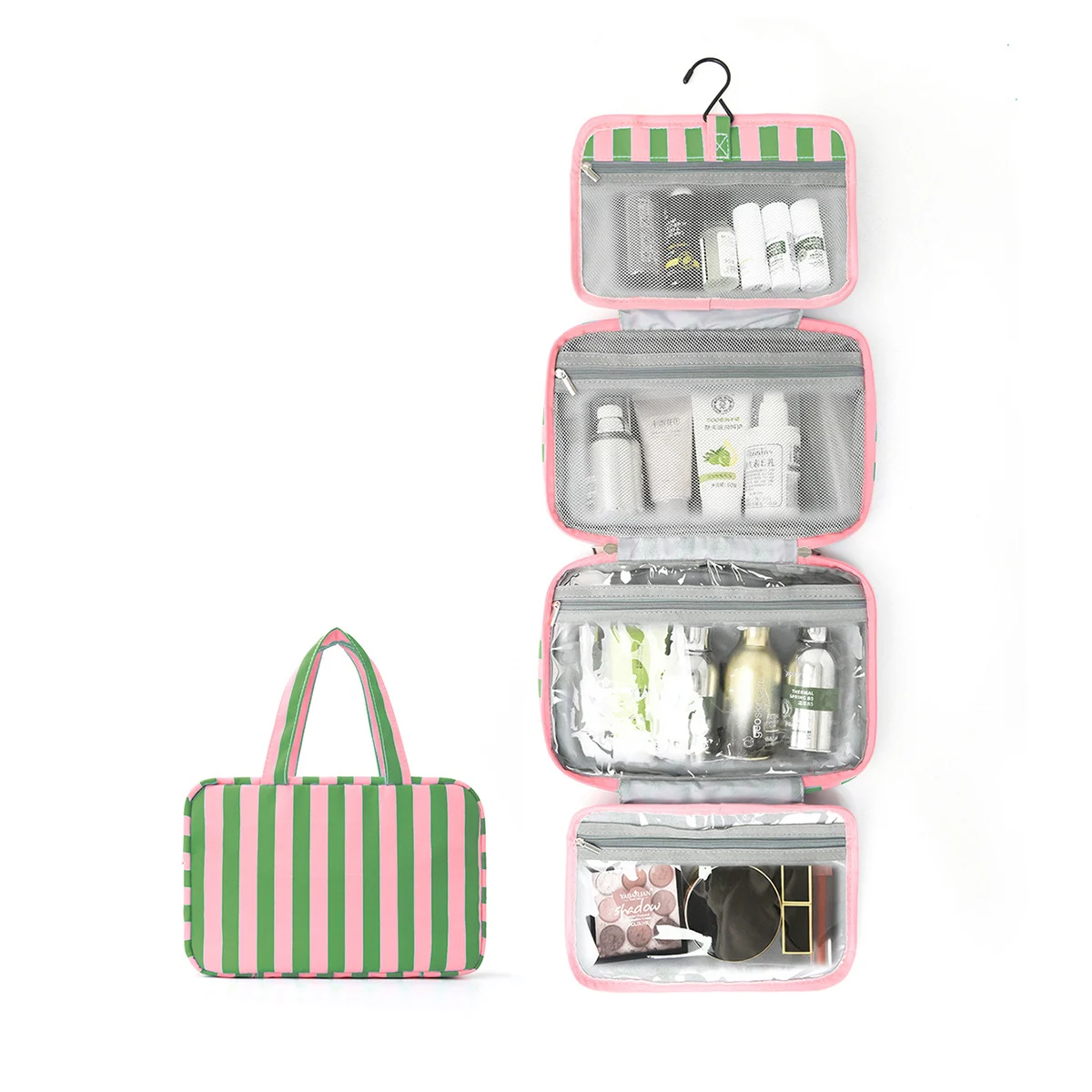Four-fold Portable Striped Large-capacity Organizer With Dry-wet Separation — image 9