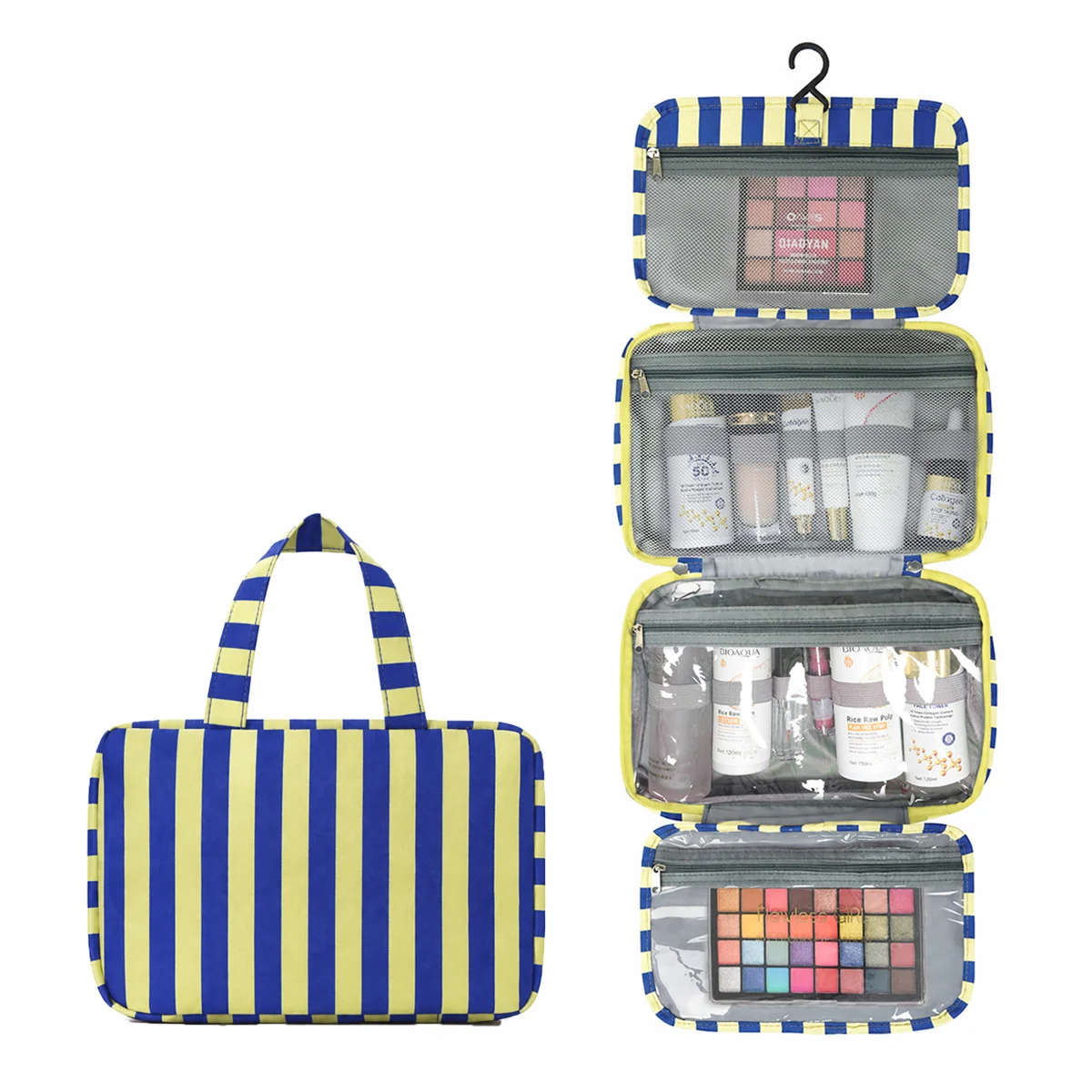 Four-fold Portable Striped Large-capacity Organizer With Dry-wet Separation — image 13