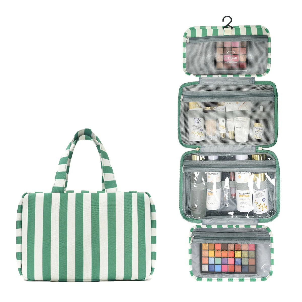 Four-fold Portable Striped Large-capacity Organizer With Dry-wet Separation — image 11
