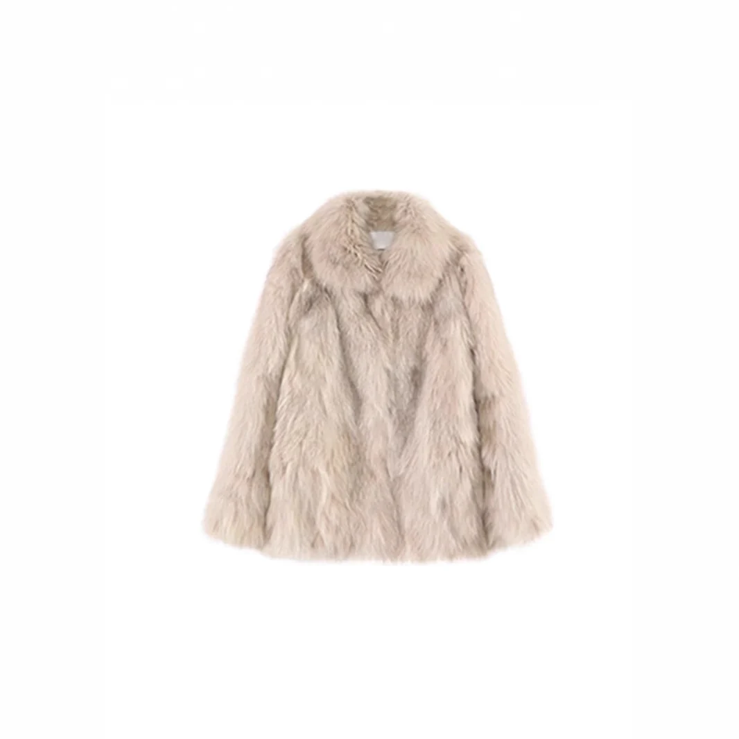 Fox Fur Style Coat Eco Friendly Faux Overcoat — image 5