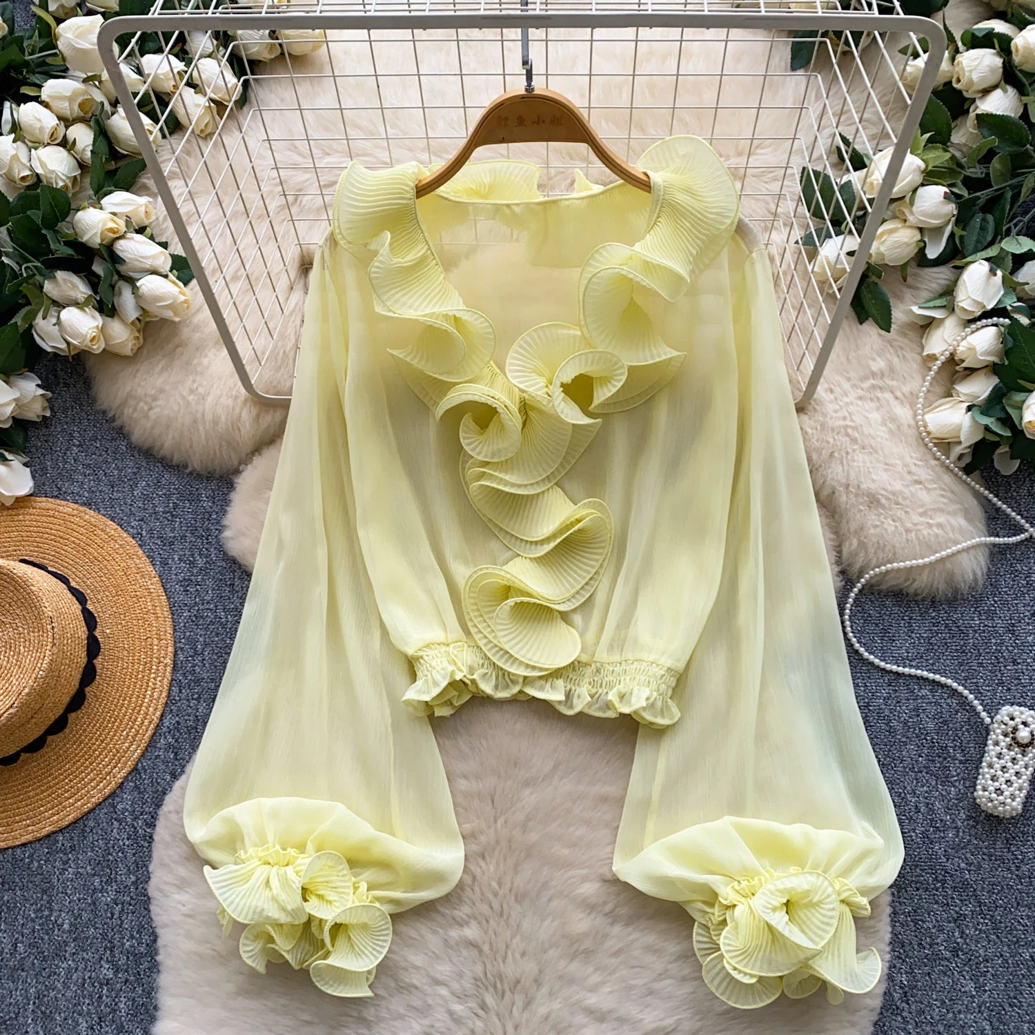 French Gentle Wind Ruffled Long Sleeves — image 6