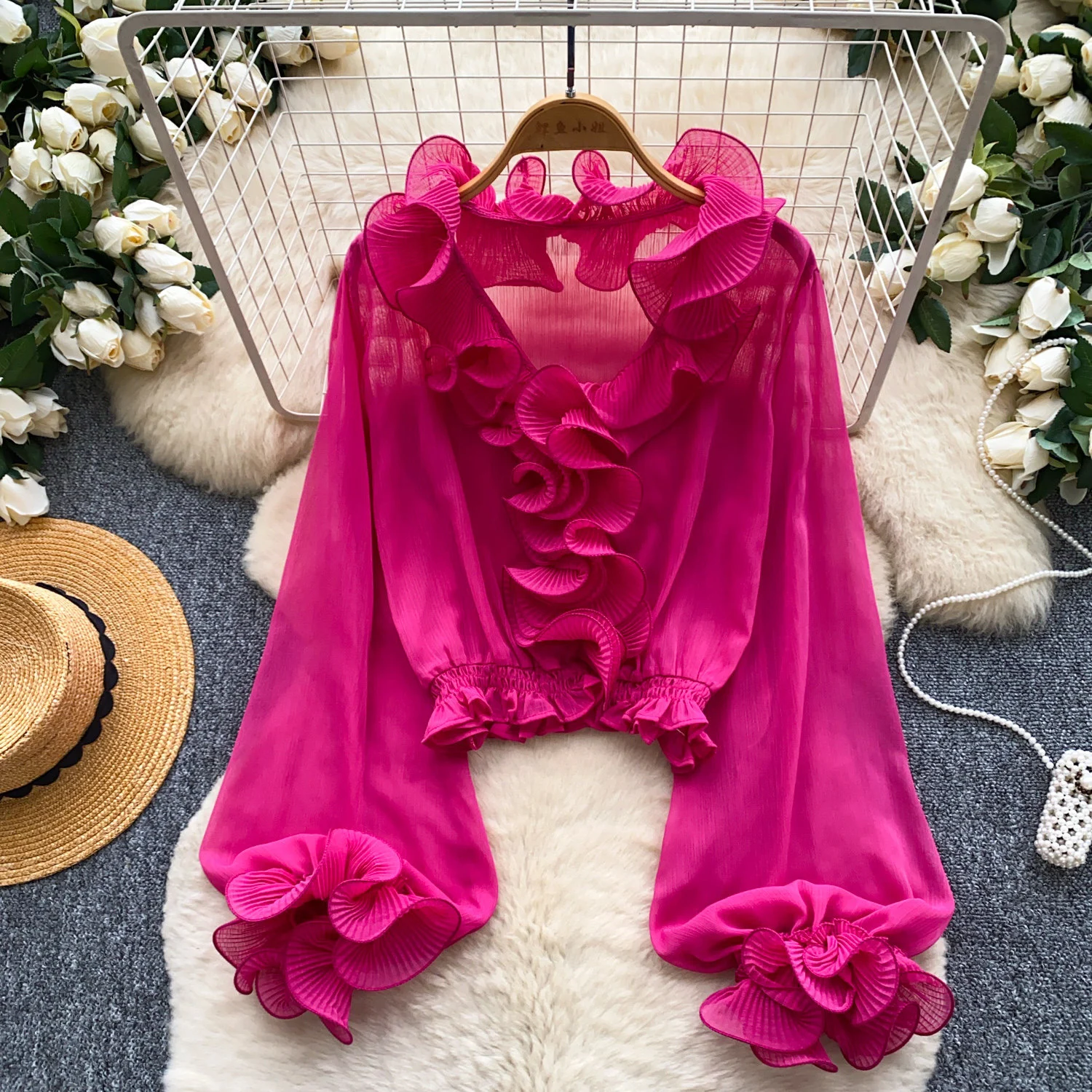French Gentle Wind Ruffled Long Sleeves — image 2