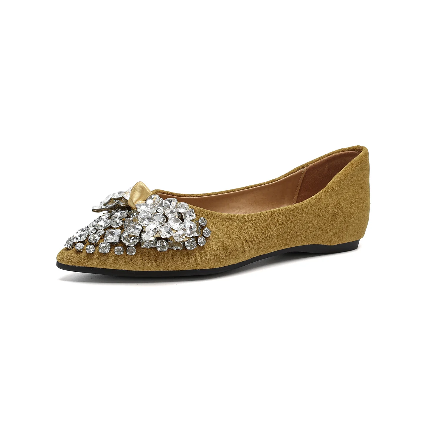 French-style Rhinestone Bow Flat Shoes — image 5