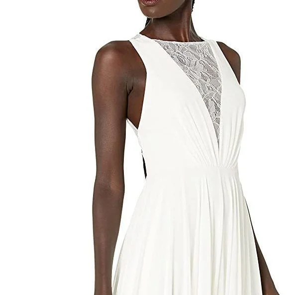 French-style Sleeveless Lace V-neck Light Wedding Dress With A Flowing Long Skirt — image 3
