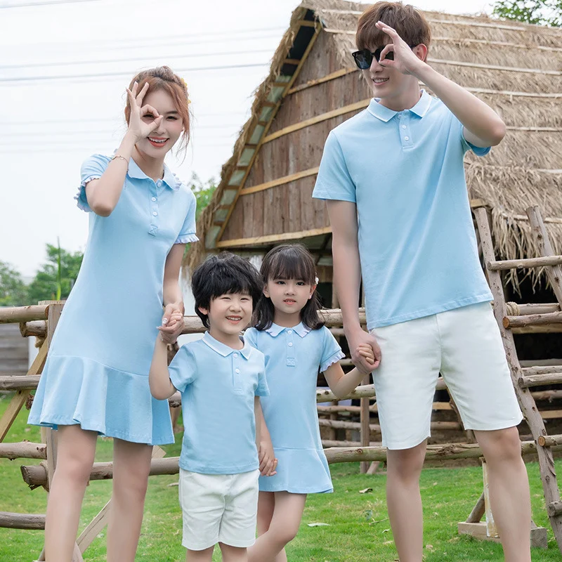 Fresh And Chic Mother-daughter Dress Set With Short Sleeves — image 4