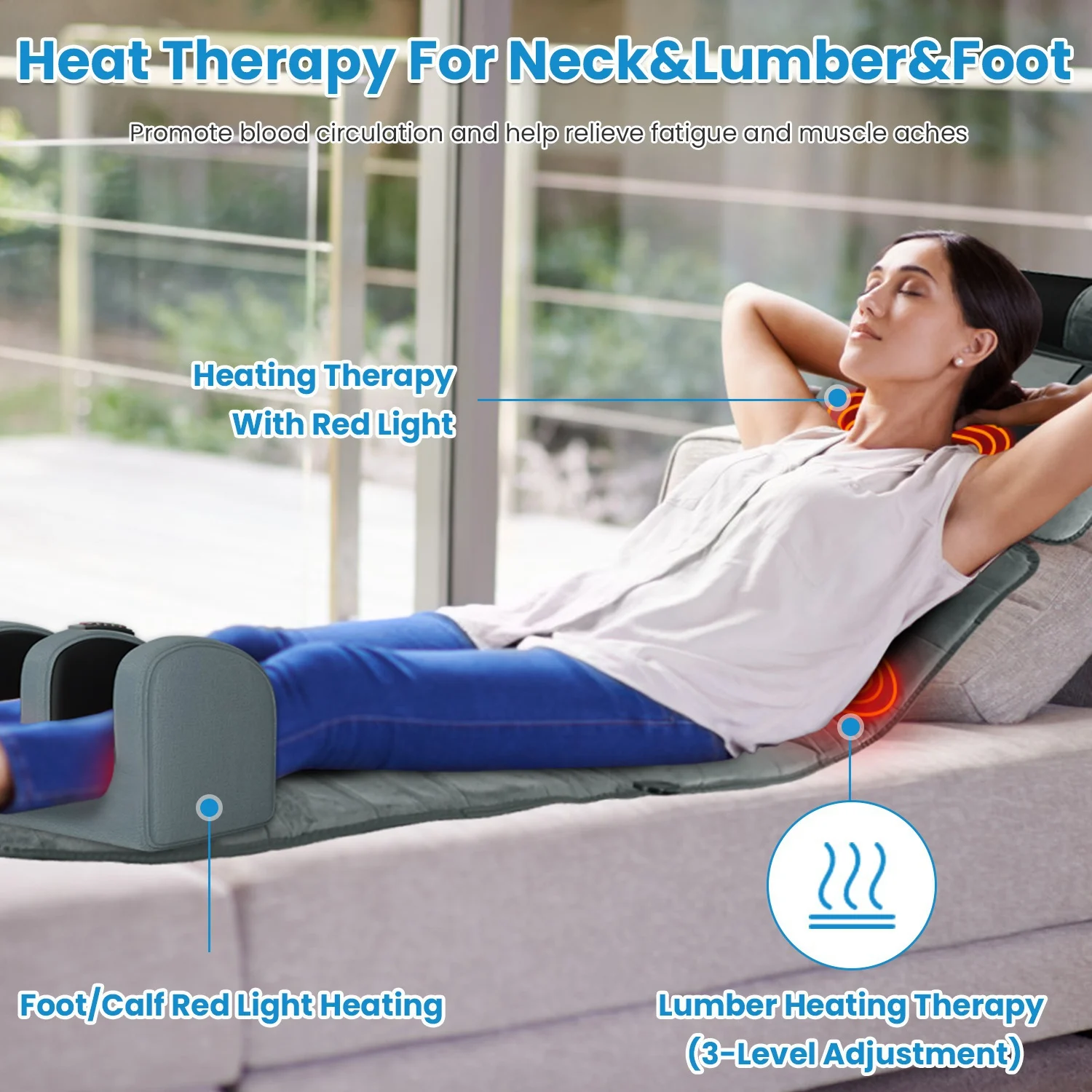 Full-body Electric Massage Pad With Neck And Feet — image 7