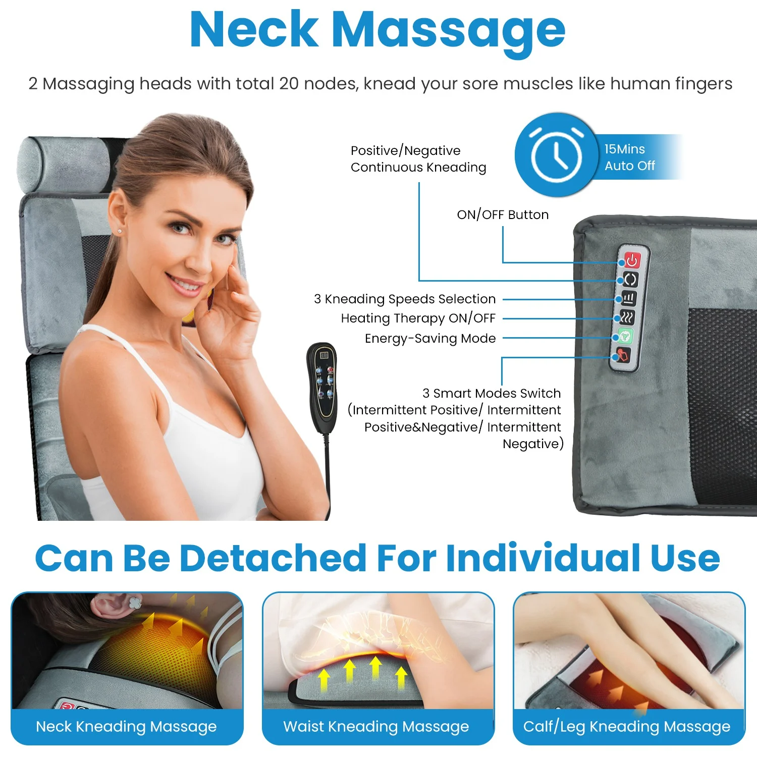 Full-body Electric Massage Pad With Neck And Feet — image 5