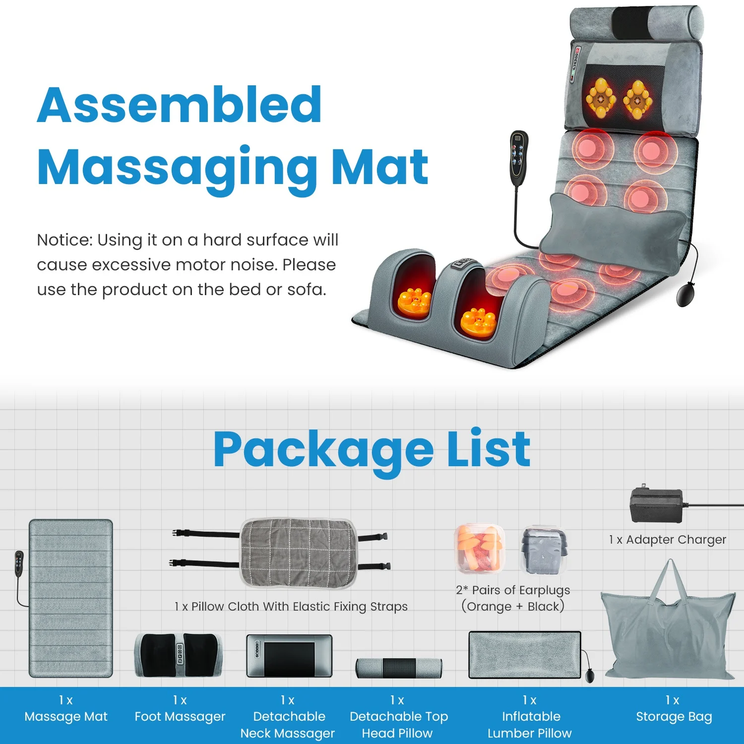 Full-body Electric Massage Pad With Neck And Feet — image 6
