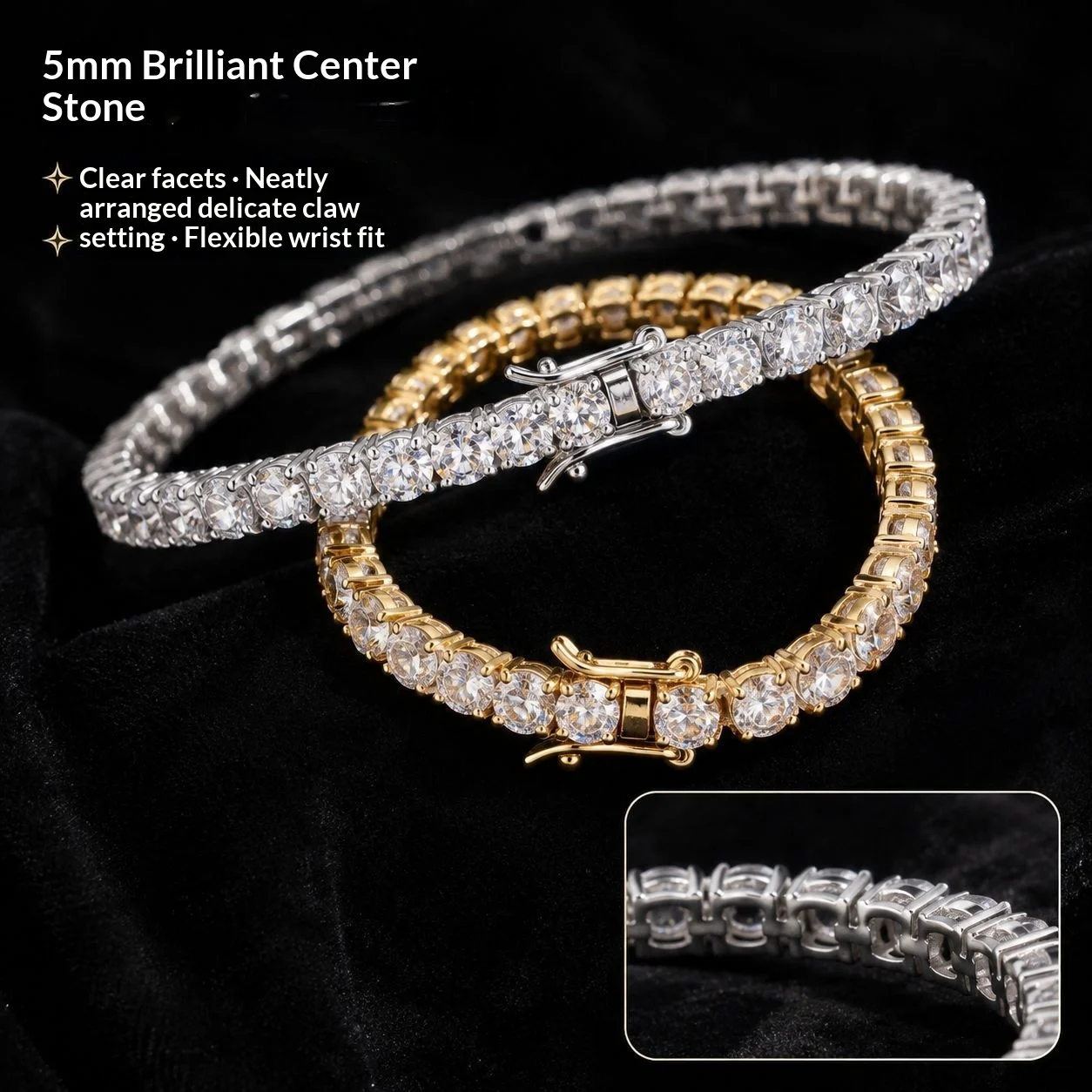 Full-crystal Zircon Bracelet For Women — image 5