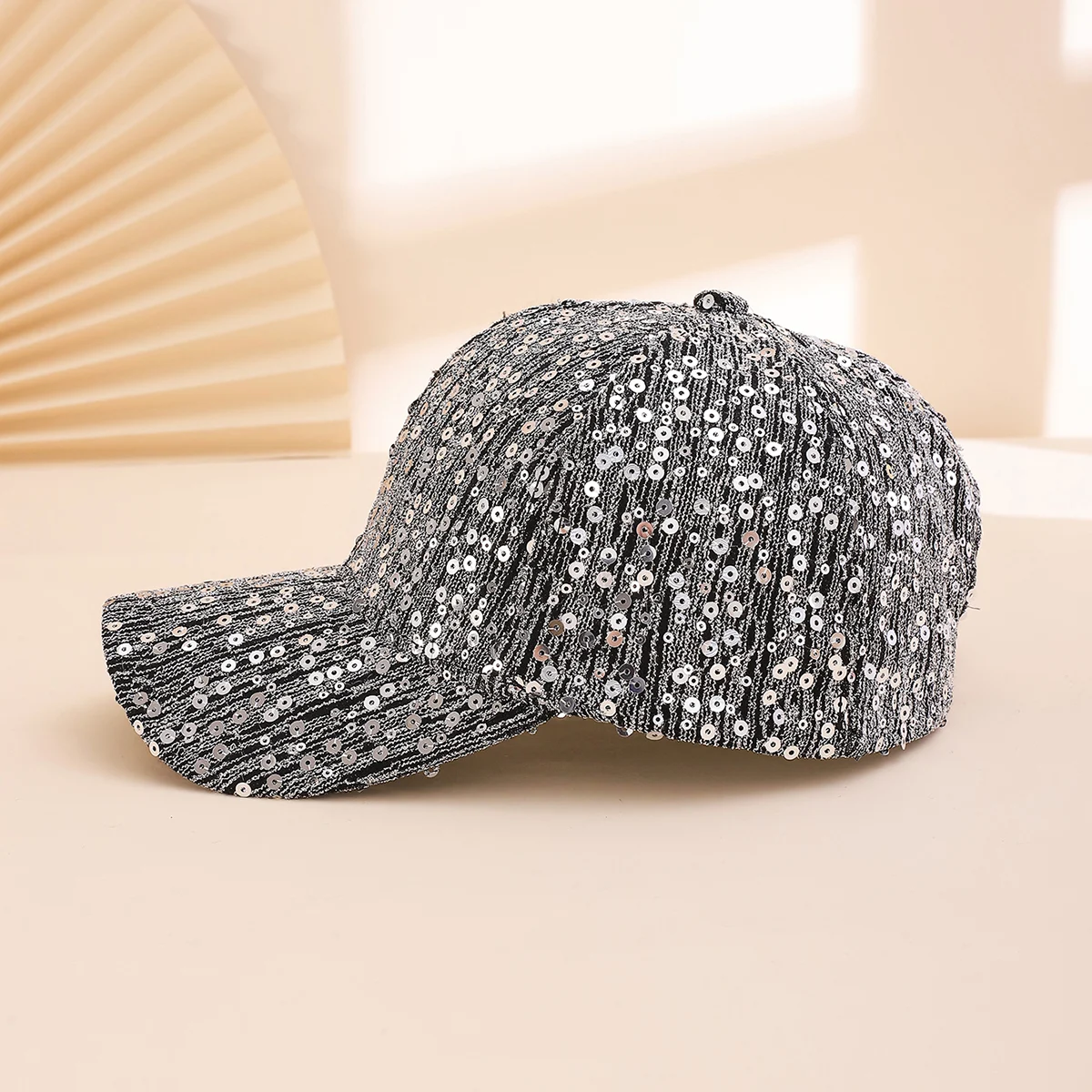 Full-pattern Sequin Baseball Cap, And Cool With Shiny Metallic Sequins. Duckbill Hat… — image 5