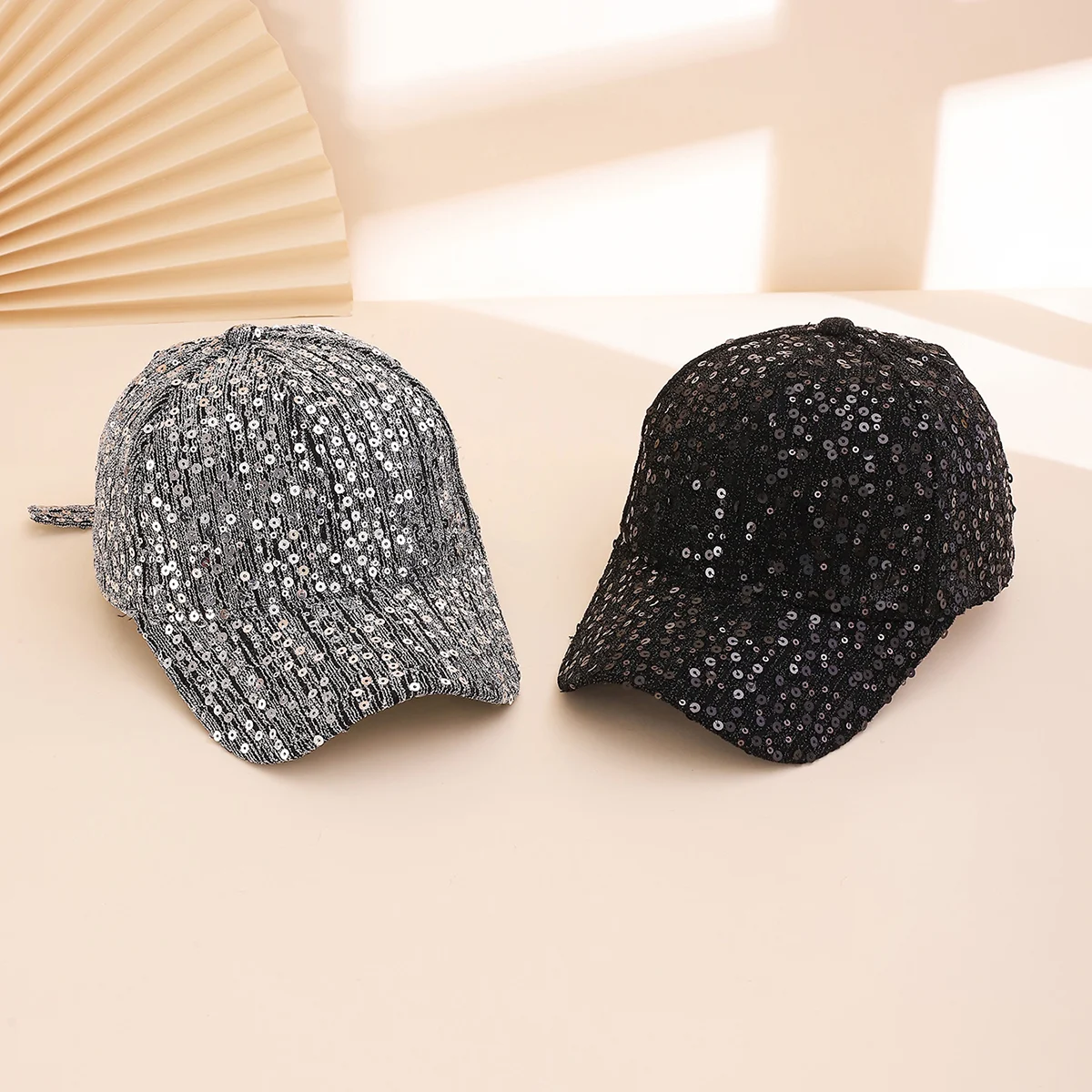 Full-pattern Sequin Baseball Cap, And Cool With Shiny Metallic Sequins. Duckbill Hat… — image 2