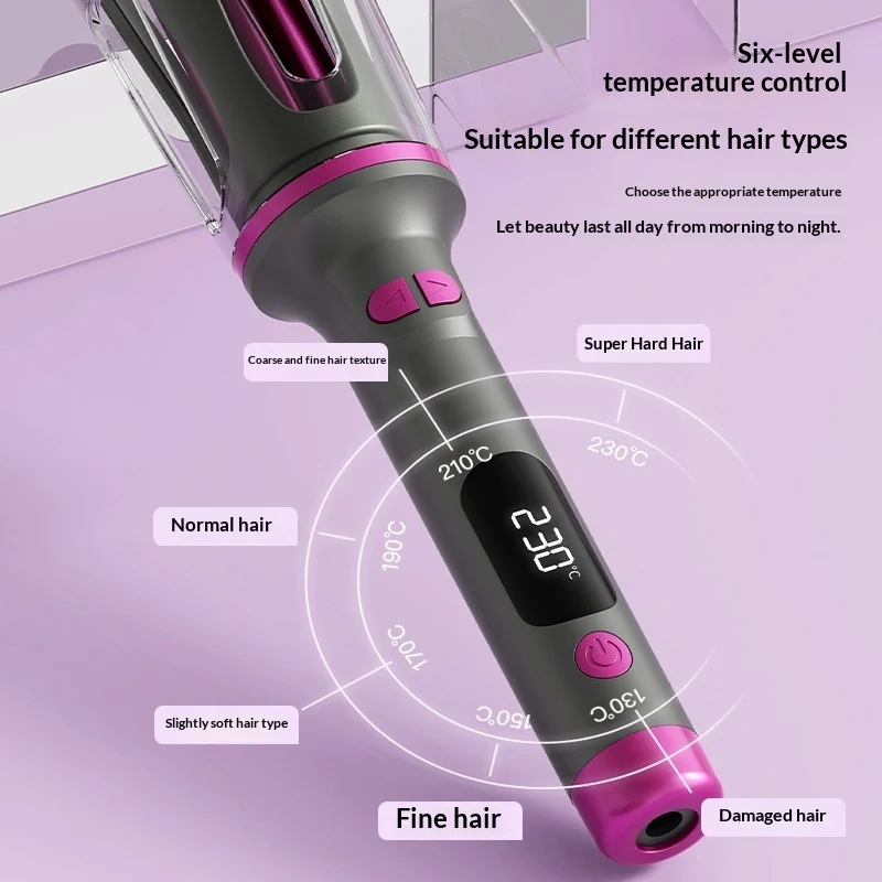 Fully Automatic 32mm Negative-ion Hair Curling Wand For Big Damage-free Curls — image 3