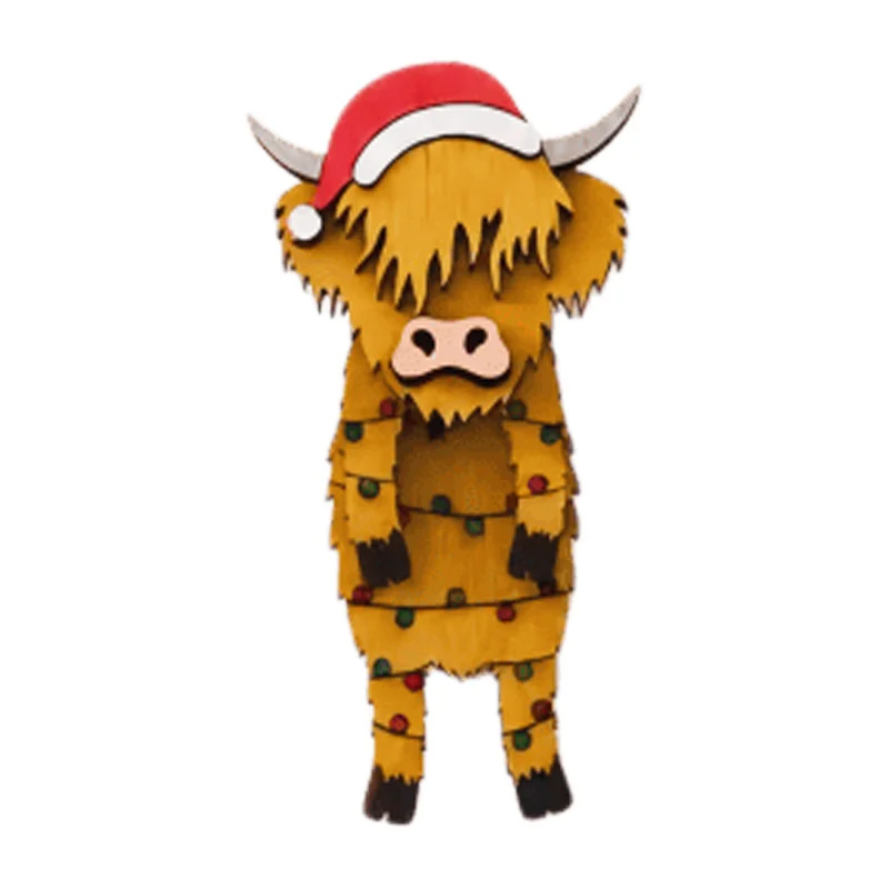 Funny Christmas Shaking Toy Wooden Craftwork — image 5