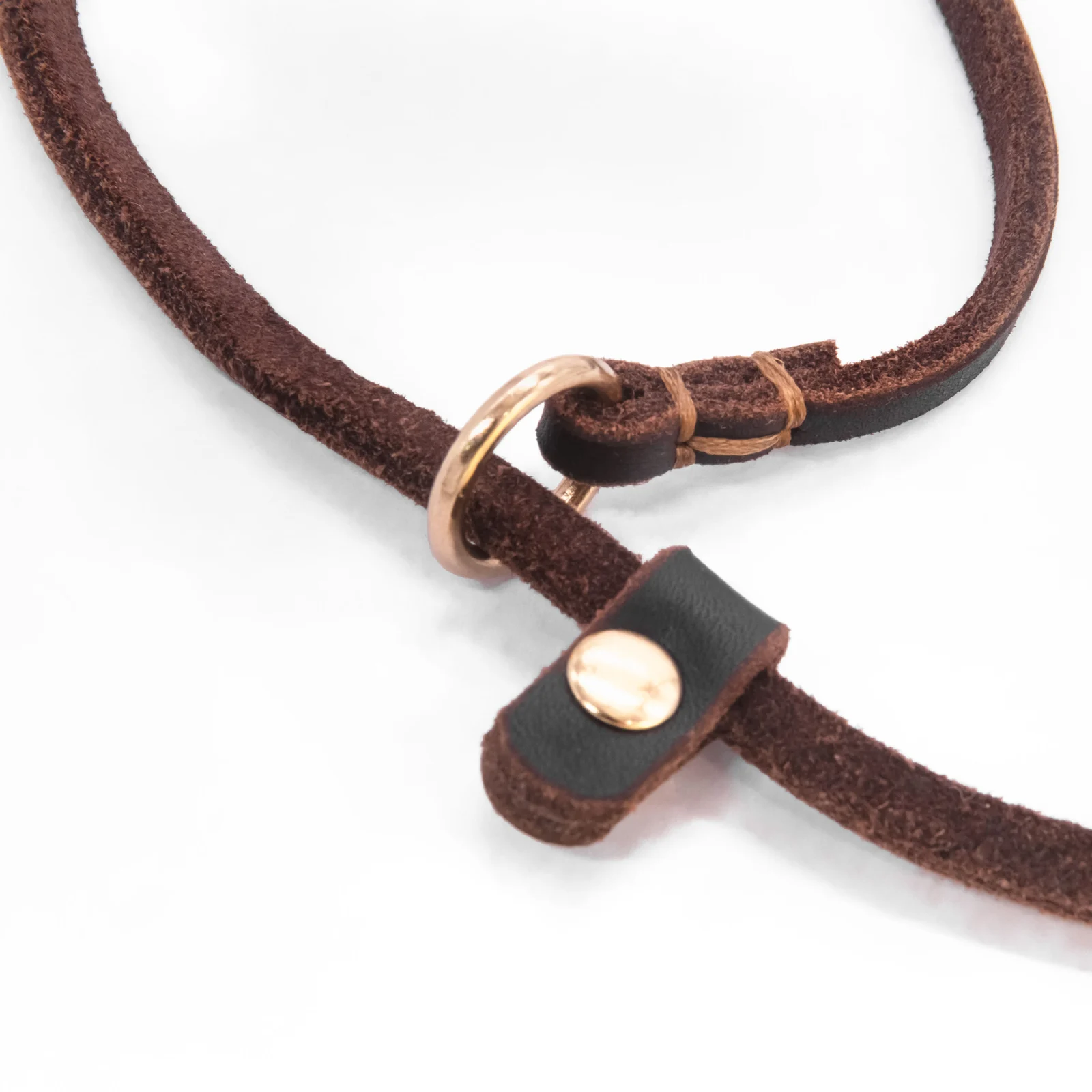 Genuine Leather Braided Rope Cowhide Dog Leash Pet Training — image 3