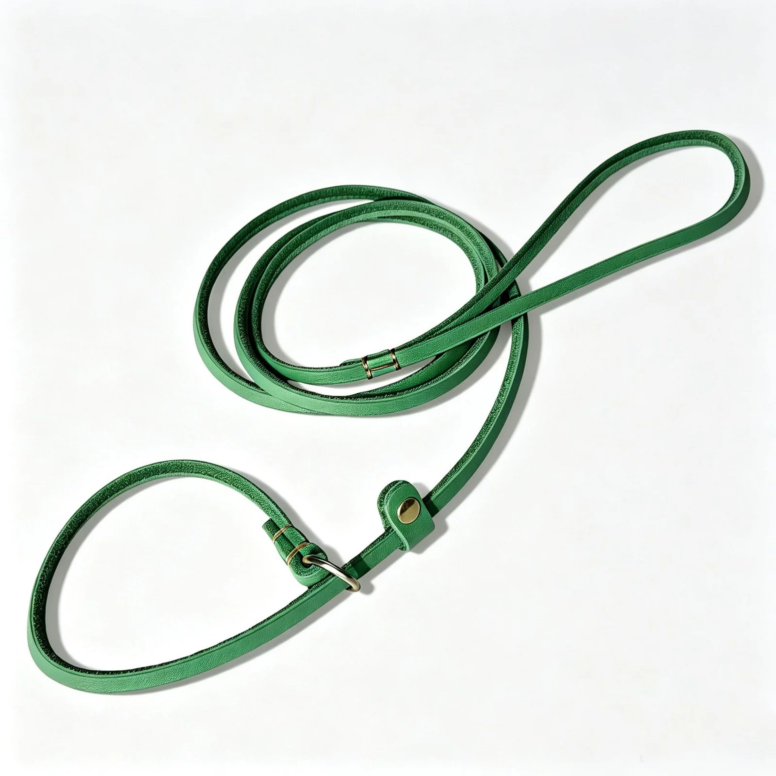 Genuine Leather Braided Rope Cowhide Dog Leash Pet Training — image 7