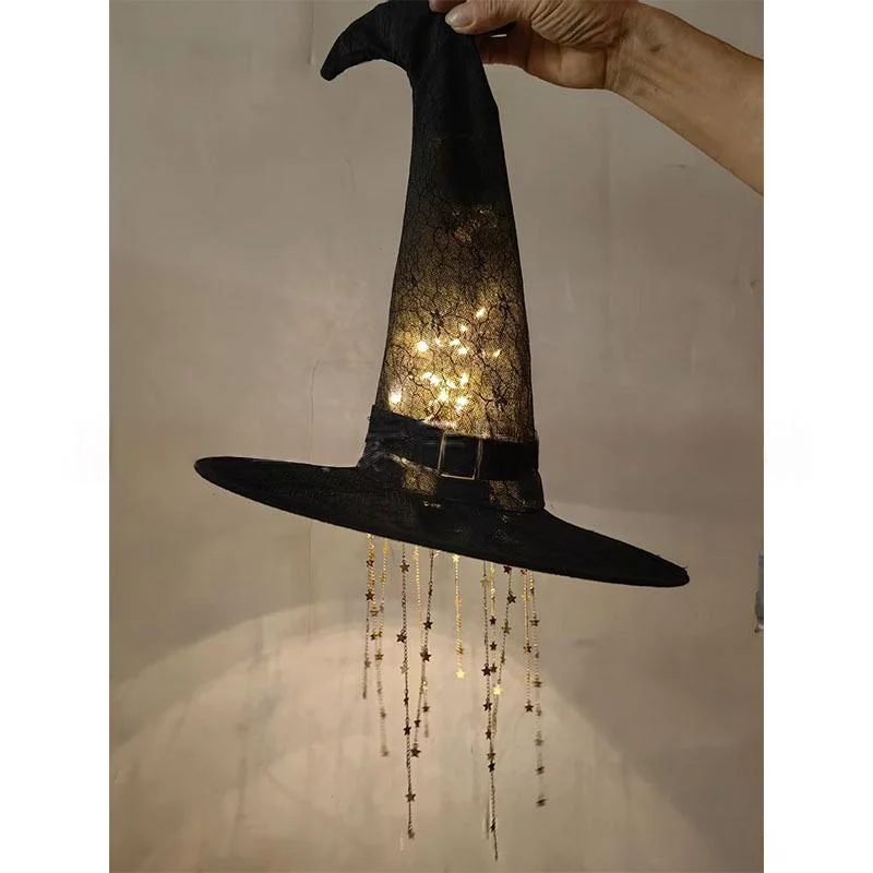 Glowing Witch Hat Hanging Bell Craft — image 2