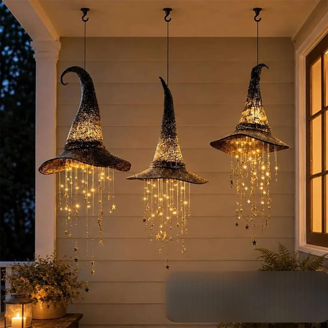 Glowing Witch Hat Hanging Bell Craft — image 5