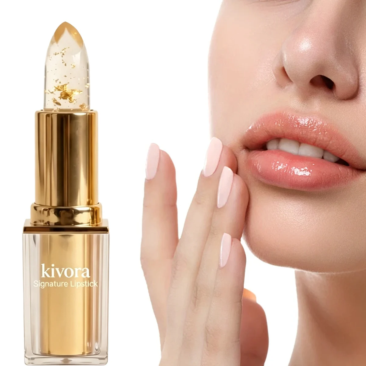 Gold-foil Color-changing Moisturizing Lipsticklightweight And Non-sticky — image 3