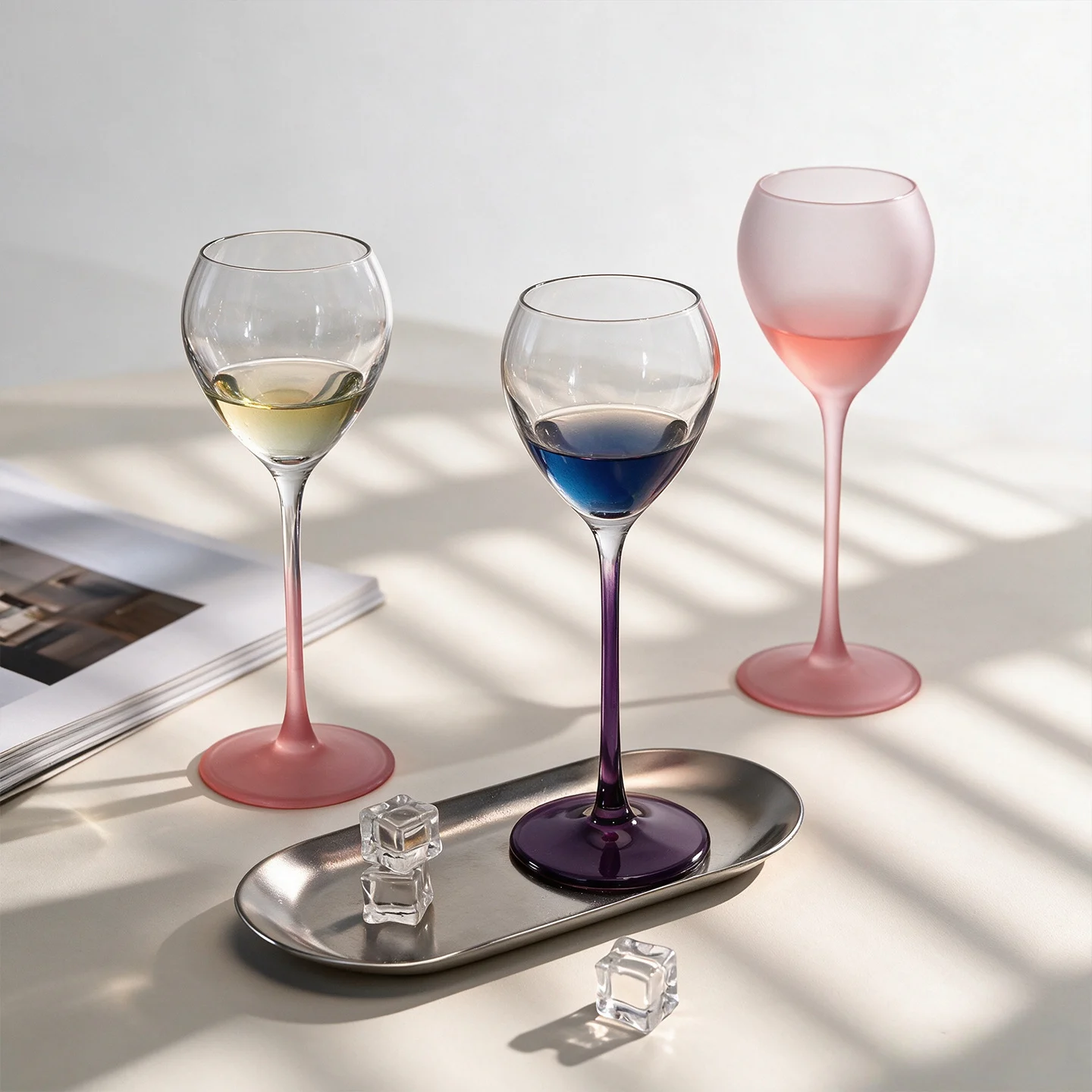 Gradient Glass High-stemmed Wine For Home Use — image 5