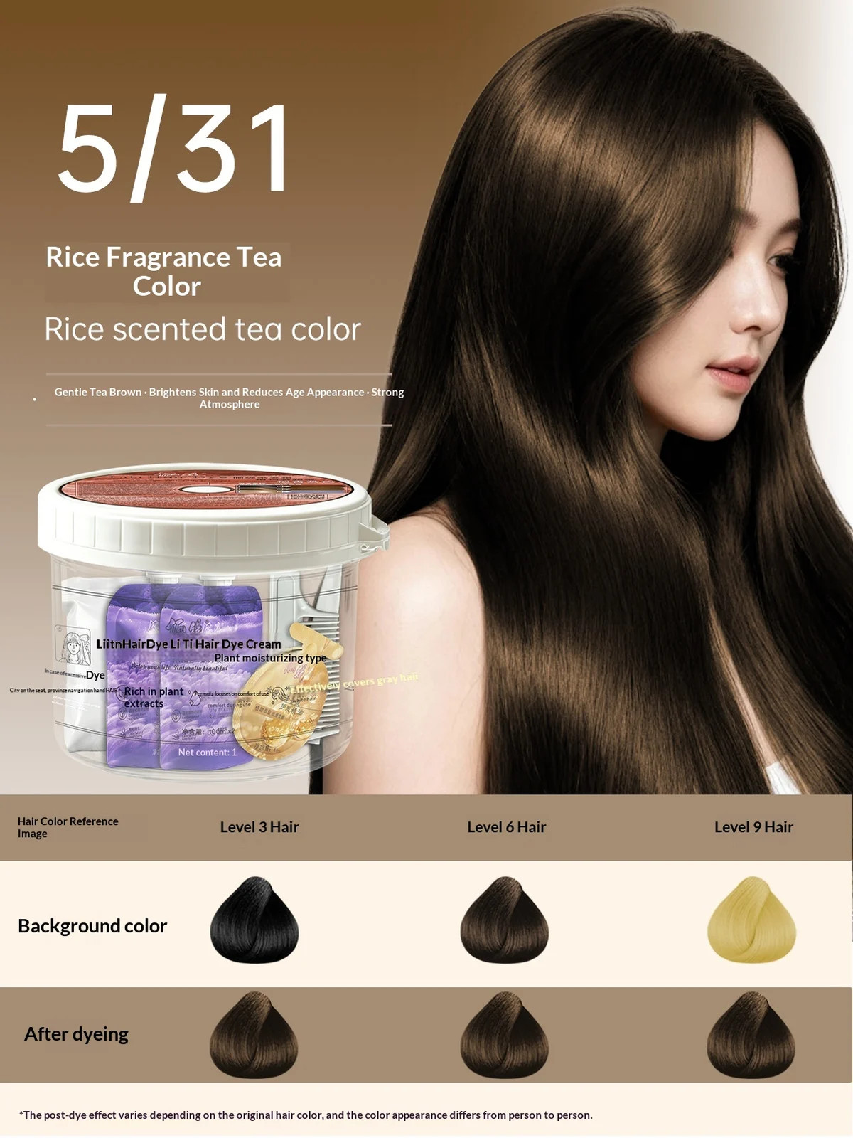 Gray Hair Coverage Dye Gentle Plant-based Formula For Home Use — image 11